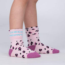 Load image into Gallery viewer, Check Meowt Kids Socks by Sock it to Me
