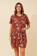 Load image into Gallery viewer, Caroline Morgan Viscose Print Dress ~ Rosewood
