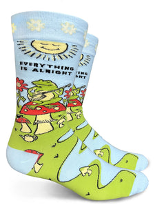 Everything is Alright  - Men's Crew Socks by Groovy Things
