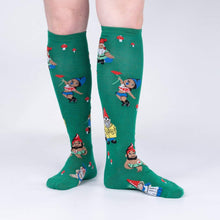 Load image into Gallery viewer, Hanging With My Gnomies  - Knee Highs by Sock it to Me
