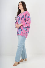 Load image into Gallery viewer, Italian Cotton Top &#39;Maisy&#39; Fuschia Sz 8-18
