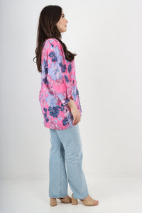 Italian Cotton Top 'Maisy' Fuschia Sz 8-18