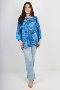 Italian Cotton Top 'Maisy' Royal Blue Sz 8-18