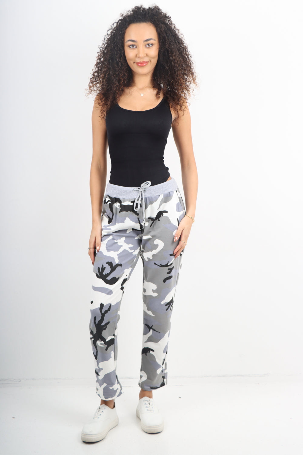 Italian Stretch Cotton Trousers ~ Camo ~ ONE SIZE