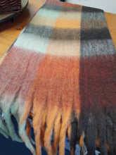 Load image into Gallery viewer, Winter Check Long Tassel Scarf ~ Lou
