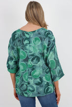 Load image into Gallery viewer, Italian Cotton Top Circles Print Green Sz 8-18
