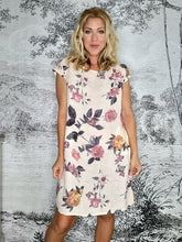 Load image into Gallery viewer, HELGA MAY Italian Linen Slim Fit &#39;Ice Rose&#39; Dress ~ Peach
