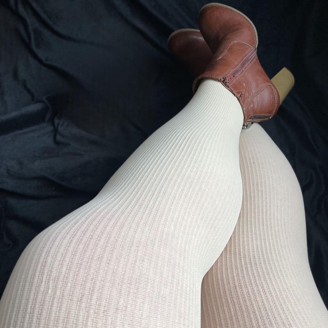 SNAG Ionic Ribbed Tights ~ Oatmeal
