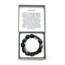Load image into Gallery viewer, Crystal Bracelet ~ Labradorite (Dark)
