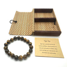 Load image into Gallery viewer, Crystal Bracelet 10mm ~ Tiger's Eye
