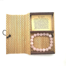 Load image into Gallery viewer, Crystal Bracelet 10mm ~ Rose Quartz
