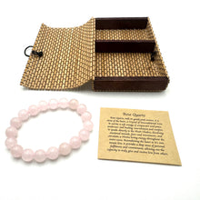 Load image into Gallery viewer, Crystal Bracelet 10mm ~ Rose Quartz
