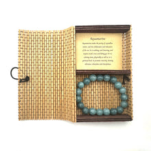 Load image into Gallery viewer, Crystal Bracelet 10mm ~ Aquamarine
