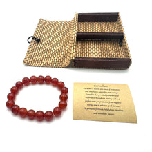 Load image into Gallery viewer, Crystal Bracelet 10mm ~ Carnelian
