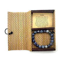 Load image into Gallery viewer, Crystal Bracelet 10mm ~ Sodalite
