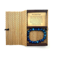 Load image into Gallery viewer, Crystal Bracelet 10mm ~ Agate (Blue Banded)

