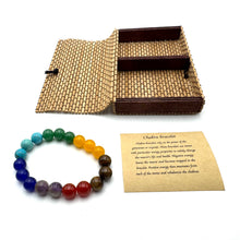Load image into Gallery viewer, Crystal Bracelet 10mm ~ Chakra Stones
