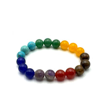Load image into Gallery viewer, Crystal Bracelet 10mm ~ Chakra Stones
