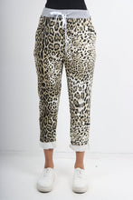 Load image into Gallery viewer, Italian Stretch Cotton Trousers ~ Leopard ~ ONE SIZE

