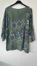 Load image into Gallery viewer, Italian Made Cotton Top Mandala ~ Khaki Sz 8-18
