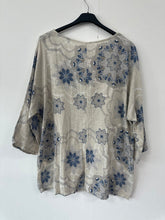 Load image into Gallery viewer, Italian Made Cotton Top Mandala ~ Beige Sz 8-18
