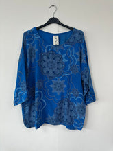 Load image into Gallery viewer, Italian Made Cotton Top Mandala ~ Royal Blue Sz 8-18
