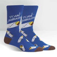 Load image into Gallery viewer, Team Burrito - Men&#39;s Crew Socks by Sock it to Me
