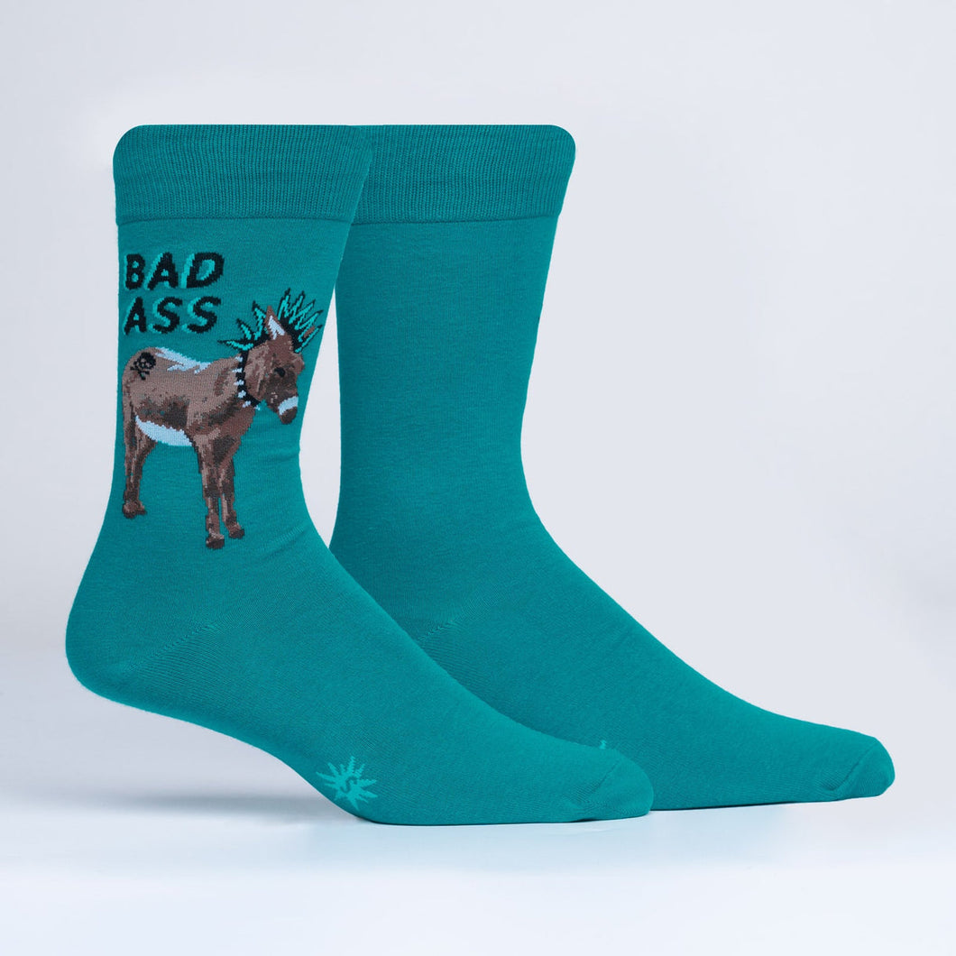 A Real Bad Ass - Men's Crew Socks by Sock it to Me