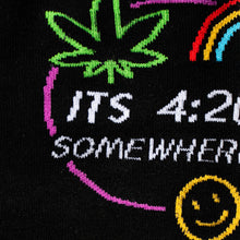 Load image into Gallery viewer, It's 4:20 Somewhere - Men's Crew Socks by Sock it to Me
