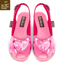 Load image into Gallery viewer, Sandals - Pink Love Sz 37 &amp; 40 ONLY
