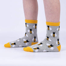 Load image into Gallery viewer, Bee&#39;s Knees 3-Pack Kids Crew Socks ~ Sock it to Me ~ Two Sizes
