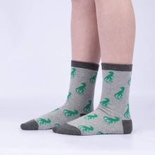 Load image into Gallery viewer, Arch-eology Kids Glow In The Dark Crew Socks Pack of 3  ~ Sock it to Me ~ Two Sizes
