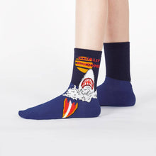 Load image into Gallery viewer, Totally Jawsome! Kids Crew Socks Pack of 3 ~ Sock it to Me ~ Two Sizes
