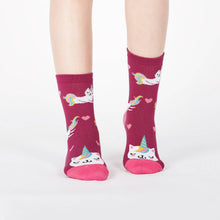 Load image into Gallery viewer, Look At Me Meow Kids Crew Socks Pack of 3 ~ Sock it to Me ~ Two Sizes
