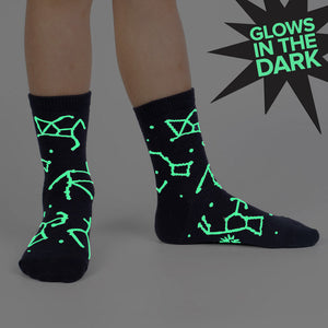 Solar System Kids Glow In The Dark Crew Socks Pack of 3~ Sock it to Me ~ Two Sizes