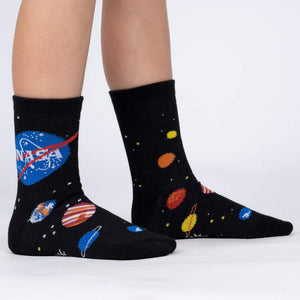 Solar System 3-Pack Crew Socks ~ Sock it to Me ~ Fit 7-10yrs, Sz 1-5