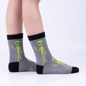 Area 51 Kids Crew Socks Pack of 3  ~ Sock it to Me ~ Two Sizes