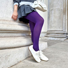 Load image into Gallery viewer, SNAG Opaque 80 Den Tights ~ Fancy Darkness
