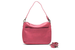 Camilla Shoulder Bag Soft Raspberry ~ Oran Leather