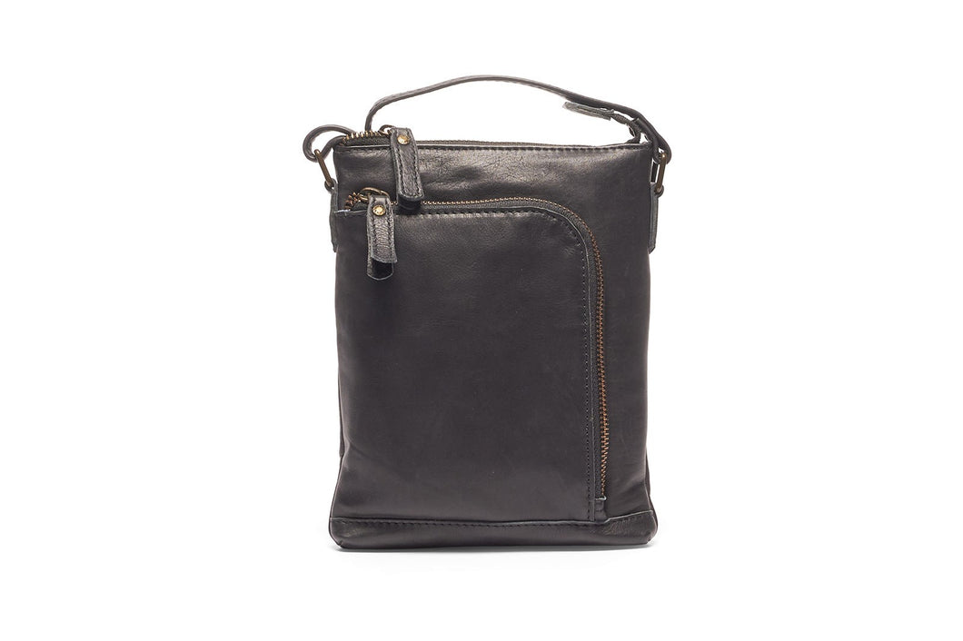 Freya Small Cross Body Bag Black ~ Oran Leather