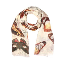 Load image into Gallery viewer, Retro Butterflies Cotton/Modal Designer Scarf
