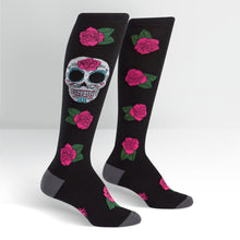 Load image into Gallery viewer, Sugar Skull  - Knee Highs by Sock it to Me
