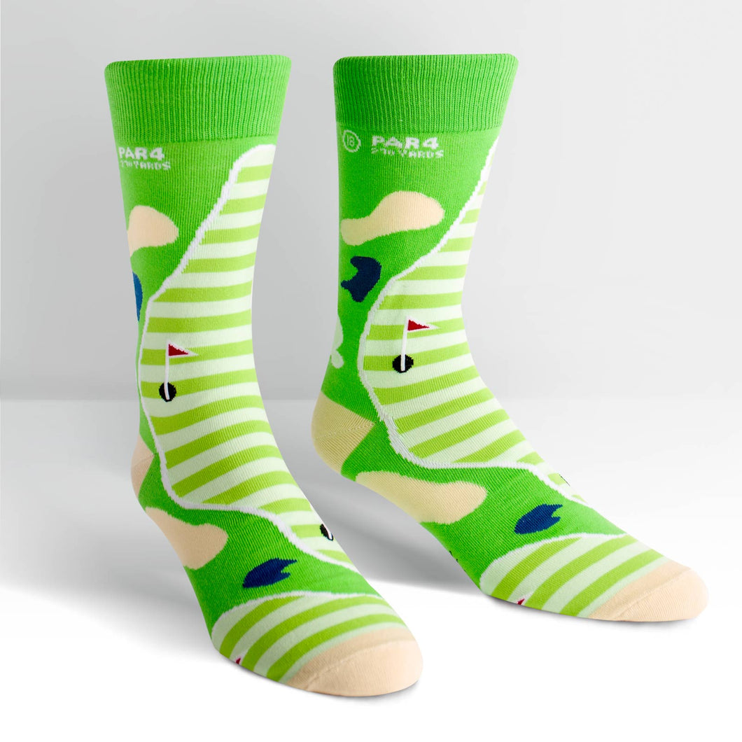 Par 4 - Men's Crew Socks by Sock it to Me