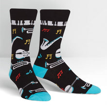 Load image into Gallery viewer, All That Jazz - Men&#39;s Crew Socks by Sock it to Me
