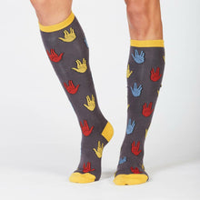 Load image into Gallery viewer, Salutations ~ Knee Highs by Sock it to Me
