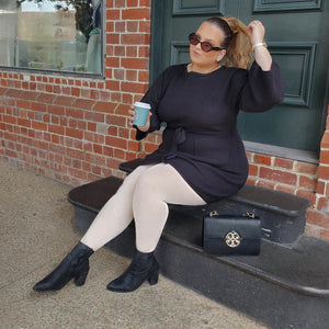 SNAG Ionic Ribbed Tights ~ Oatmeal