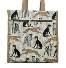 Load image into Gallery viewer, Tapestry Shopper Bag - Greyhound
