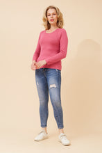 Load image into Gallery viewer, Caroline Morgan Viscose Stretch Top ~ Orchid
