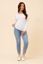 Load image into Gallery viewer, Caroline Morgan Viscose Stretch Top ~ White
