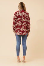 Load image into Gallery viewer, Caroline Morgan Viscose Print Top ~ Burgundy Dream
